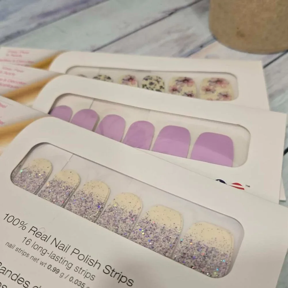 Color Street Purple Press on Nail Design Bundle